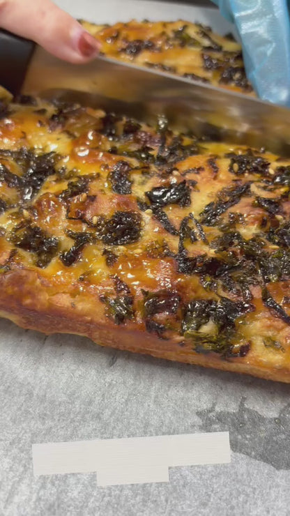 Today's Bake — Golden Honey Butter Nori Focaccia